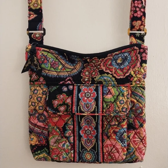 Vera Bradley Paisley Floral Crossbody Adjustable Strap - Picture 16 of 16